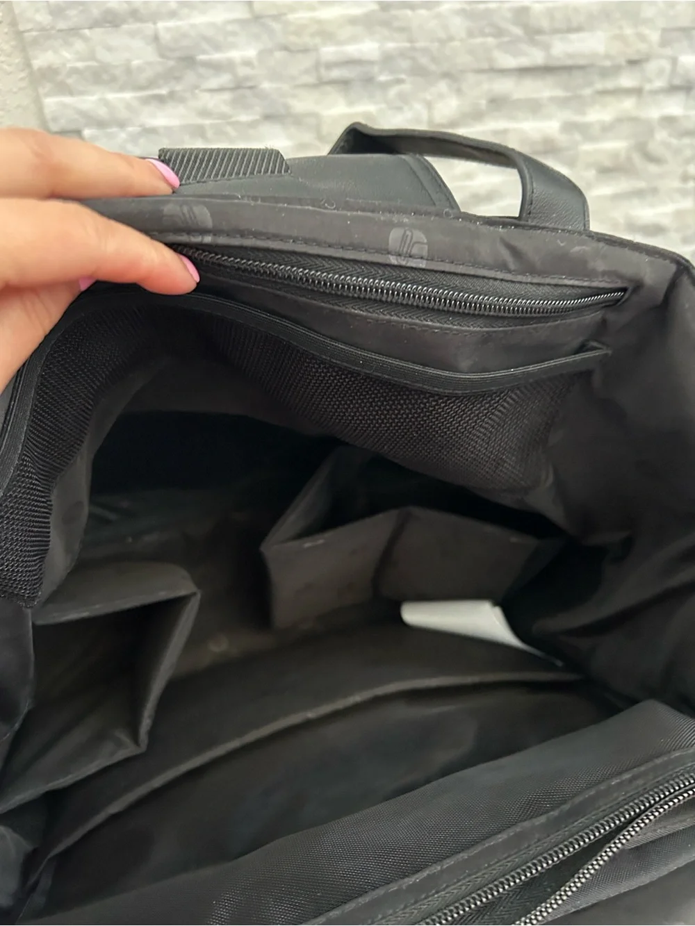Paperclip Jojo Black Diaper Bag Built-In Changing Station Backpack